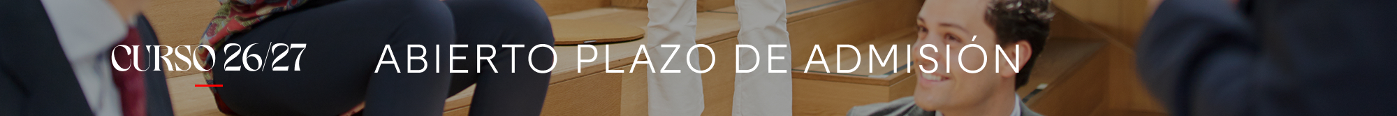Abierto el plazo de admisión. Curso 2026/27