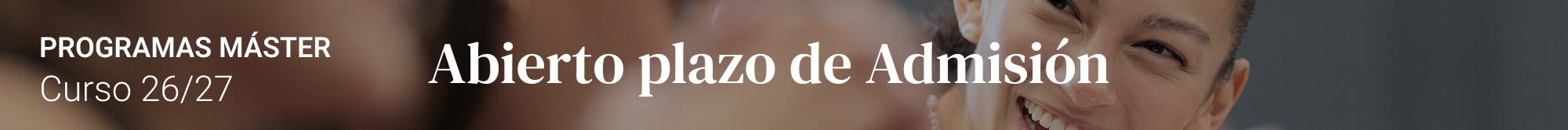 Abierto el plazo de admisión. Curso 2026/27