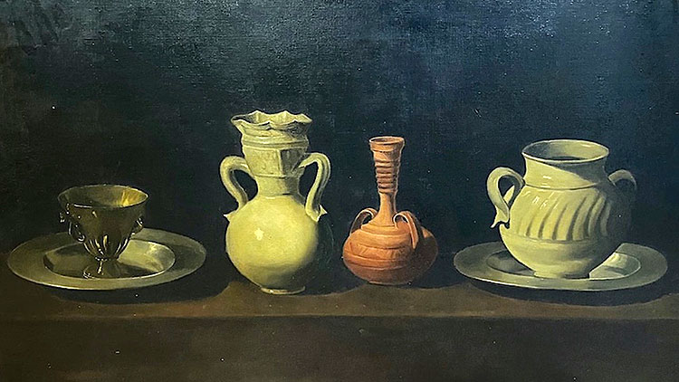 Bodegón con cacharros. Lourdes Unzu, 1947 o 1949