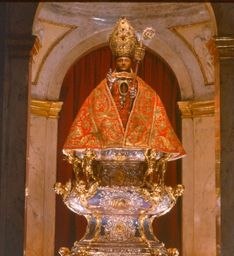 Imagen relicario de San Fermín (Capilla de San Fermín. Pamplona)