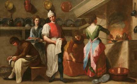 Ramón Bayeu. La cocina