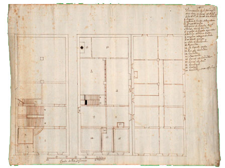 Casa consistorial de Pamplona. Plantas baja, primera y segunda