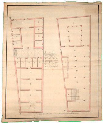 Casa consistorial de Pamplona. Plantas baja y primera