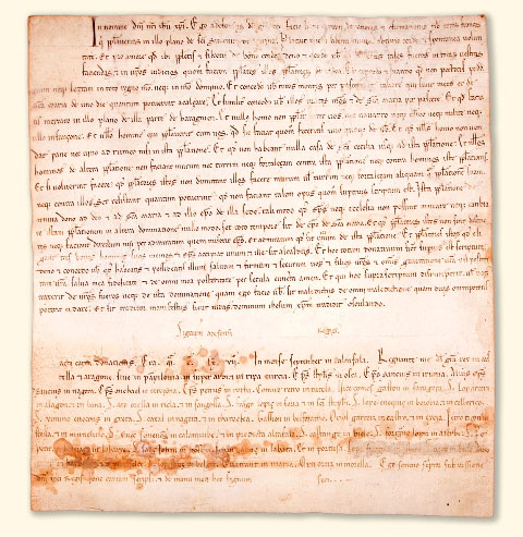 Alfonso I el Batallador, rey de Pamplona y Aragón, concede el fuero de Jaca a los francos de San Saturnino de Pamplona
