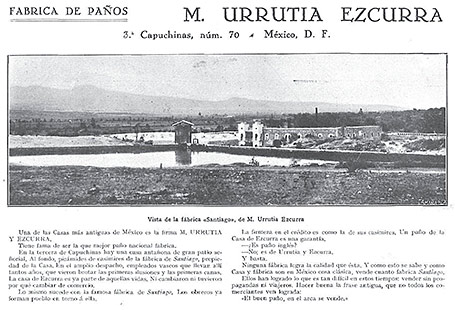 “Fábrica de paños M. Urrutia Ezcurra”, La Esfera. Número extraordinario dedicado a México