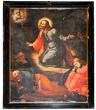 Lienzo de la Oración del Huerto legado por el pintor Andrés Urzainqui en 1671