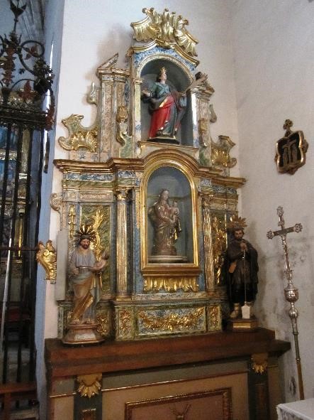 Retablo del Rosario de la parroquia de Elcano. Fotografía: Ismael Maestro.