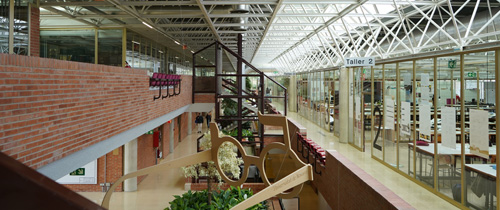 Interior de la Escuela de Arquitectura
