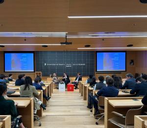 Estudiantes del Máster en Real Estate asisten al V Real Estate Talk con David Martínez, CEO de AEDAS Homes, como ponente